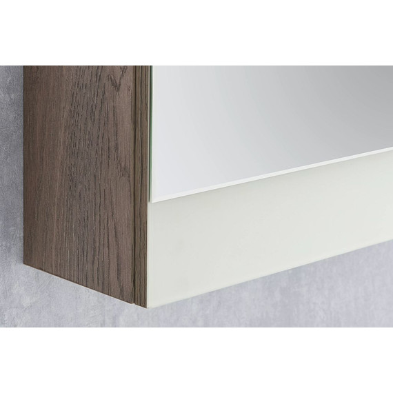 Зеркало-шкаф Акватон Эмма 46 см 1A221802EAD80, дуб наварра/белый фото 4