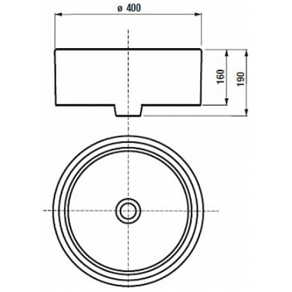 Раковина-чаша Roca Mila 40 см 32700C000 фото 4