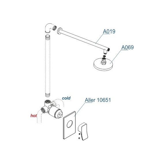 Душевая система для душа WasserKraft A12669 фото 6