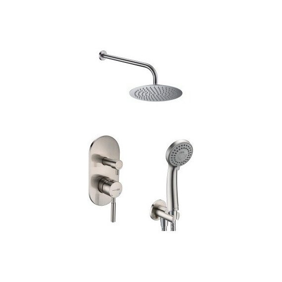 Душевая система для душа WasserKraft A16421, хром матовый фото 2