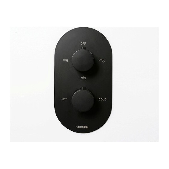 Душевая система для ванны с термостатом WasserKraft A177477 Thermo, черный - 6 Душевая система для ванны с термостатом WasserKraft A177477 Thermo, черный фото 6