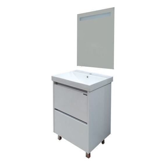 Тумба напольная с раковиной Comforty Дублин 60 см, белый фото 5