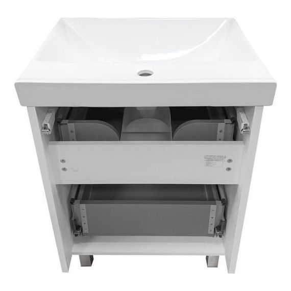 Тумба напольная с раковиной Comforty Дублин 60 см, белый фото 7