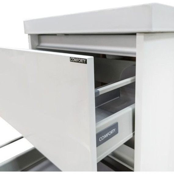 Тумба напольная с раковиной Comforty Дублин 60 см, белый фото 8