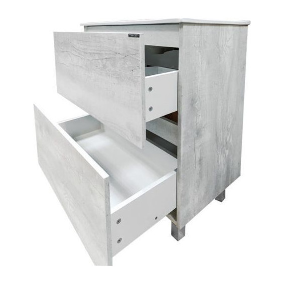 Тумба напольная с раковиной Comforty Верона 75 см, дуб белый - 8 Тумба напольная с раковиной Comforty Верона 75 см, дуб белый фото 8