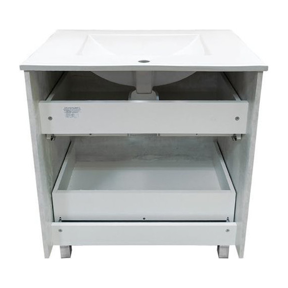 Тумба напольная с раковиной Comforty Верона 75 см, дуб белый - 9 Тумба напольная с раковиной Comforty Верона 75 см, дуб белый фото 9