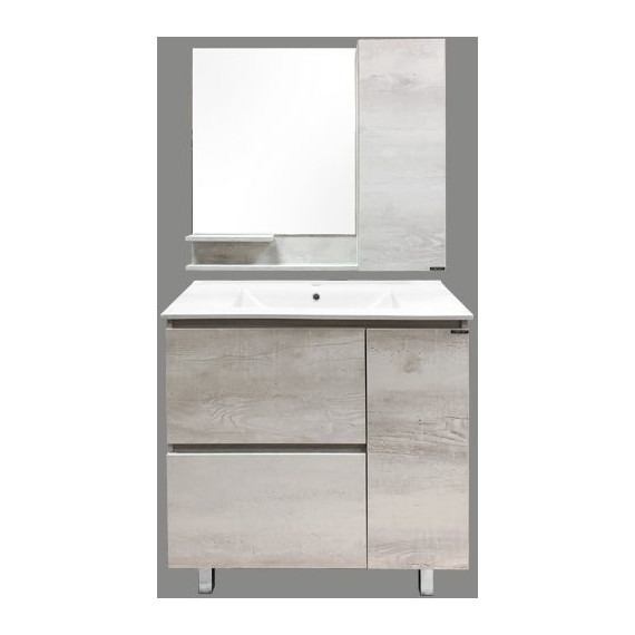 Тумба напольная с раковиной Comforty Верона 90 см, дуб белый - 7 Тумба напольная с раковиной Comforty Верона 90 см, дуб белый фото 7