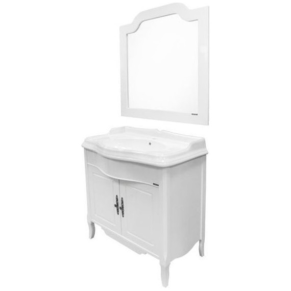 Тумба напольная с раковиной Comforty Версаль 90 см, слоновая кость фото 4