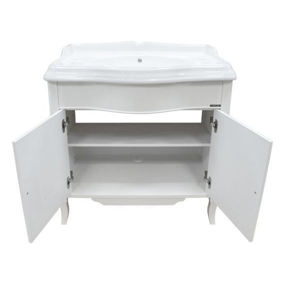 Тумба напольная с раковиной Comforty Версаль 90 см, слоновая кость фото 5