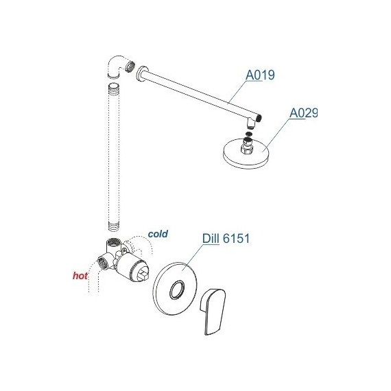Душевая система для душа WasserKraft Dill А12629 - 5 Душевая система для душа WasserKraft Dill А12629 фото 5
