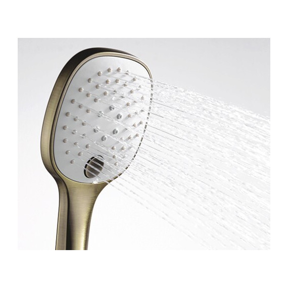 Душевая система для душа WasserKraft Exter A16040, светлая бронза фото 5