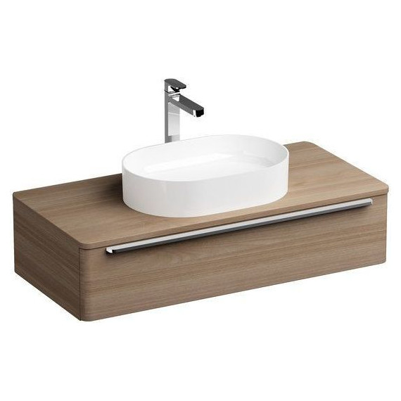 Тумба подвесная со столешницей Ravak Sud 260.01 110 см X000001084, орех - 2 Тумба подвесная со столешницей Ravak Sud 260.01 110 см X000001084, орех фото 2