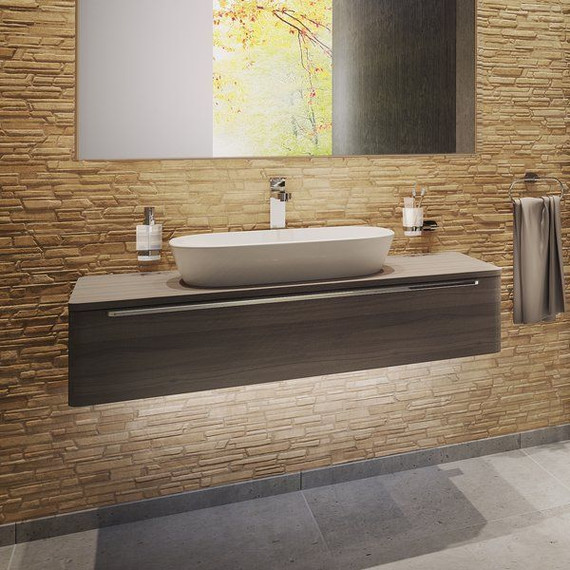 Тумба подвесная со столешницей Ravak Sud 260.01 110 см X000001084, орех - 3 Тумба подвесная со столешницей Ravak Sud 260.01 110 см X000001084, орех фото 3