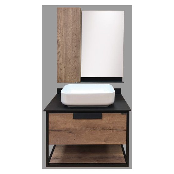 Тумба подвесная с раковиной Comforty Кёльн 75 см, дуб тёмный - 7 Тумба подвесная с раковиной Comforty Кёльн 75 см, дуб тёмный фото 7