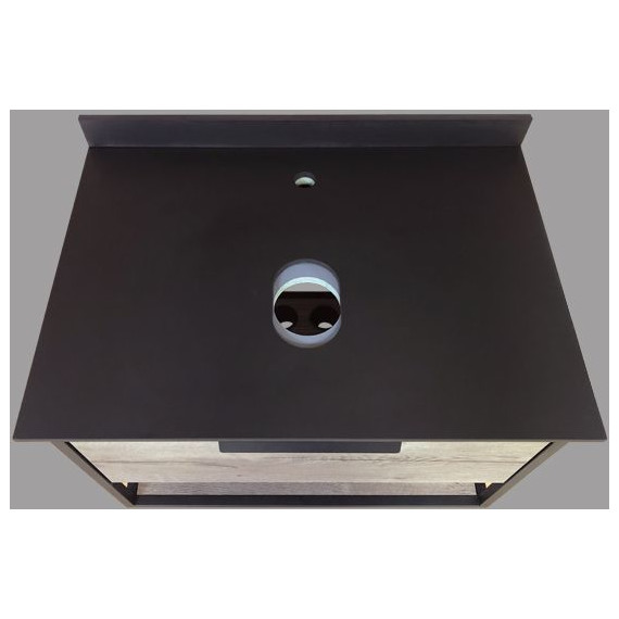 Тумба подвесная с раковиной Comforty Кёльн 75 см, дуб тёмный - 10 Тумба подвесная с раковиной Comforty Кёльн 75 см, дуб тёмный фото 10