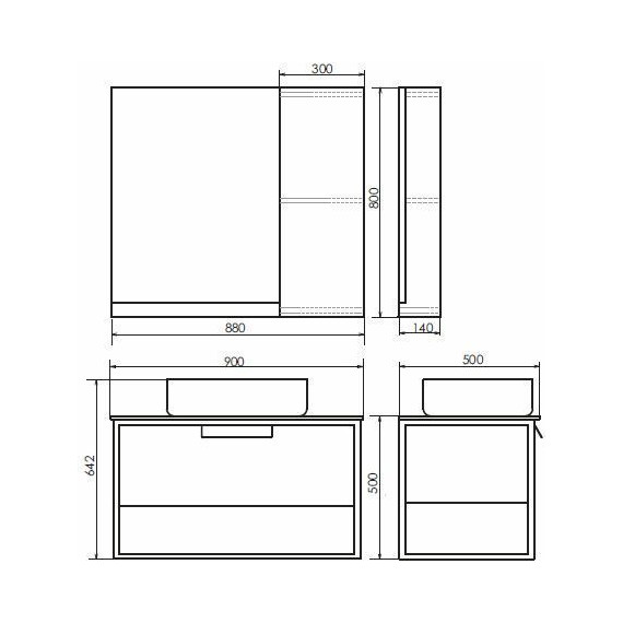 Тумба подвесная с раковиной Comforty Кёльн 90 см, дуб тёмный - 11 Тумба подвесная с раковиной Comforty Кёльн 90 см, дуб тёмный фото 11