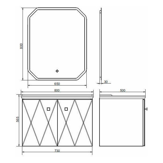 Тумба подвесная с раковиной Comforty Кремона 80 см, латте - 9 Тумба подвесная с раковиной Comforty Кремона 80 см, латте фото 9