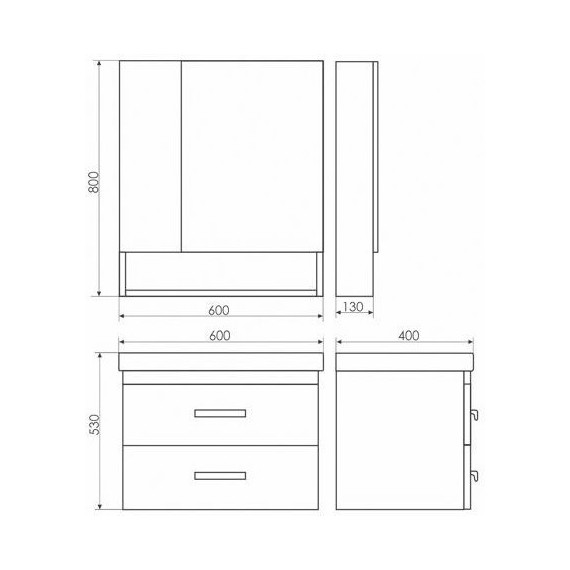Тумба подвесная с раковиной Comforty Никосия 60П 60 см, дуб белый - 9 Тумба подвесная с раковиной Comforty Никосия 60П 60 см, дуб белый фото 9