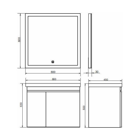Тумба подвесная с раковиной Comforty Осло 80 см, бетон светлый - 10 Тумба подвесная с раковиной Comforty Осло 80 см, бетон светлый фото 10