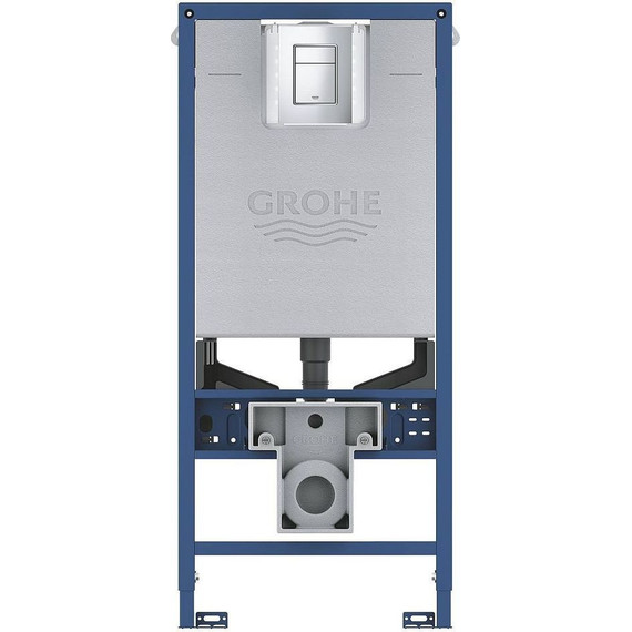 Инсталляция для подвесного унитаза Grohe Rapid SLX 39603000 (кнопка хром) фото 3