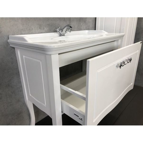 Тумба напольная с раковиной Comforty Павия 100 см, белый - 5 Тумба напольная с раковиной Comforty Павия 100 см, белый фото 5