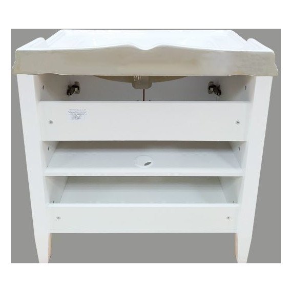Тумба напольная с раковиной Comforty Палермо 80 см, белый фото 9