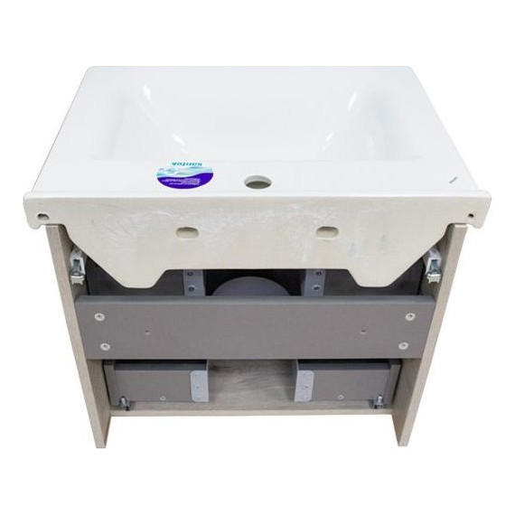 Тумба подвесная с раковиной Comforty Парма 60 см, дуб дымчатый - 9 Тумба подвесная с раковиной Comforty Парма 60 см, дуб дымчатый фото 9