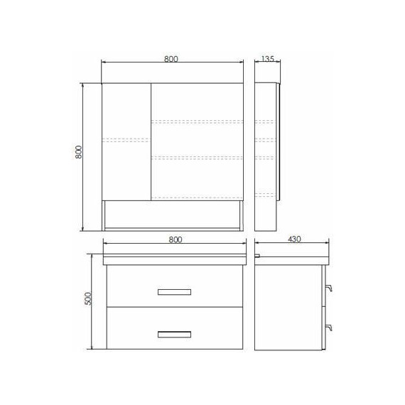 Тумба подвесная с раковиной Comforty Парма 80 см, дуб дымчатый - 13 Тумба подвесная с раковиной Comforty Парма 80 см, дуб дымчатый фото 13