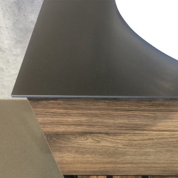 Тумба подвесная с раковиной Comforty Порто 120-1 см, дуб тёмно-коричневый фото 7