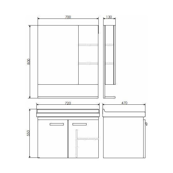 Тумба подвесная с раковиной Comforty Рига 70 см, дуб сонома фото 11