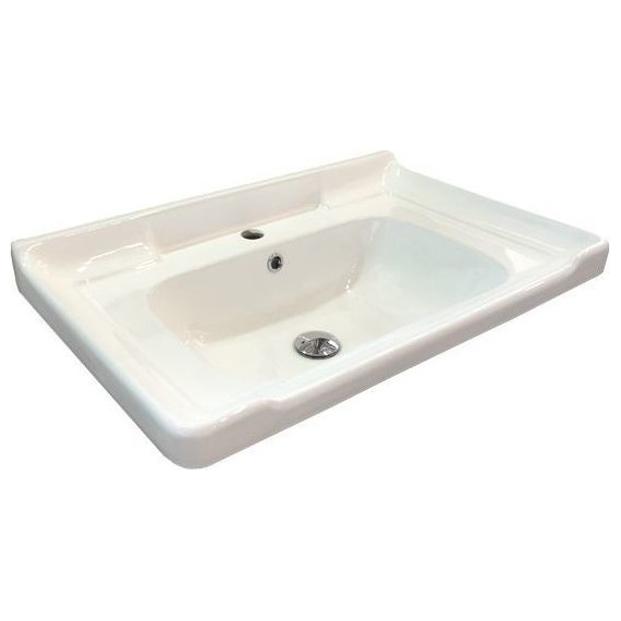 Тумба подвесная с раковиной Comforty Рига 70 см, дуб сонома фото 3