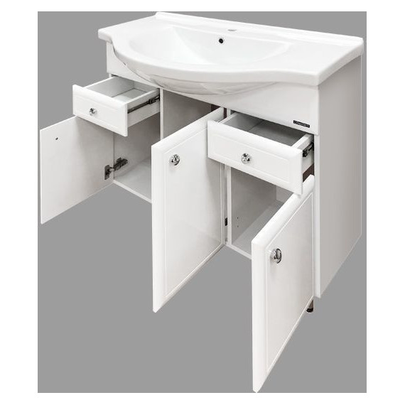 Тумба напольная с раковиной Comforty Сочи 100 см, белый - 8 Тумба напольная с раковиной Comforty Сочи 100 см, белый фото 8