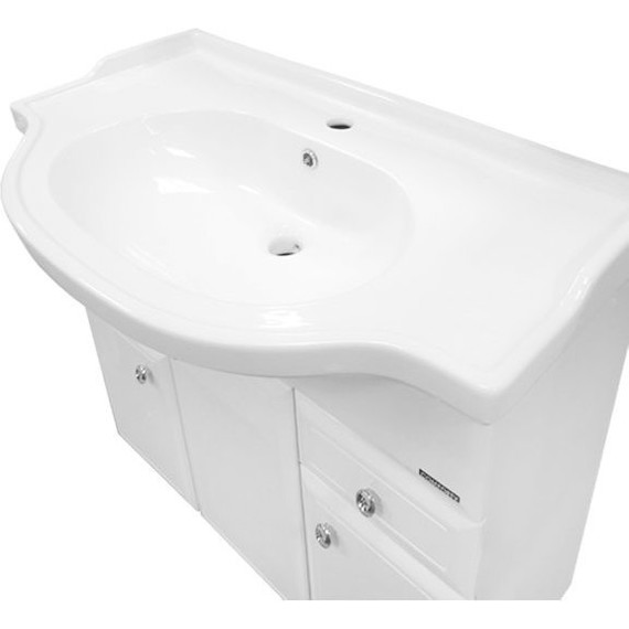 Тумба напольная с раковиной Comforty Сочи 100 см, белый - 9 Тумба напольная с раковиной Comforty Сочи 100 см, белый фото 9