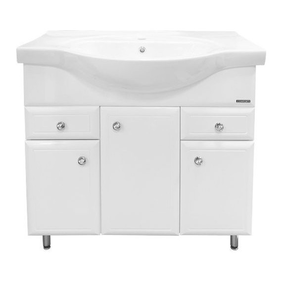 Тумба напольная с раковиной Comforty Сочи 85 см, белый фото 7