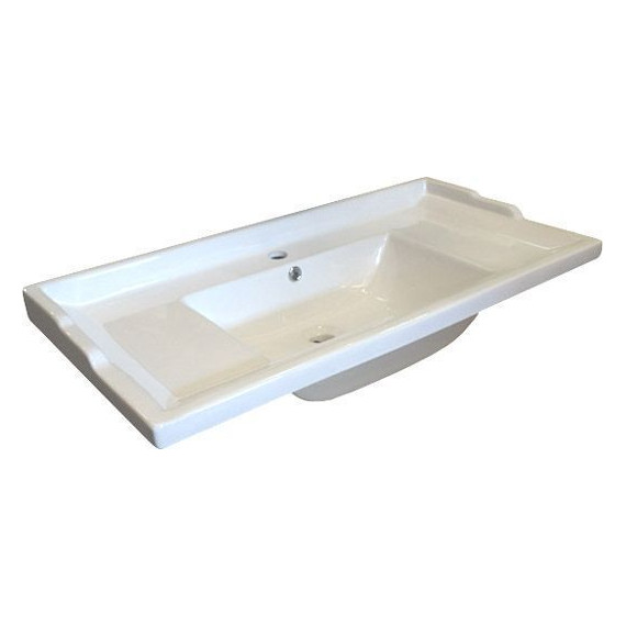 Тумба напольная с раковиной Comforty Тбилиси 90 см, белый фото 6