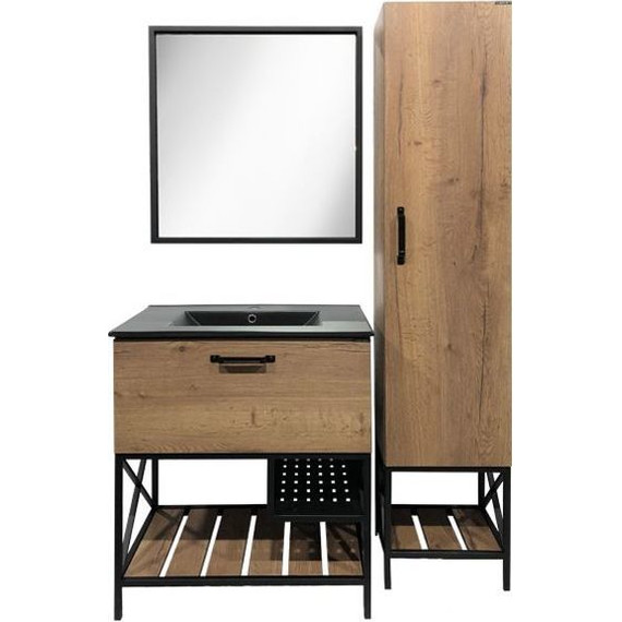 Пенал напольный Comforty Бредфорд 40 см, дуб тёмный - 7 Пенал напольный Comforty Бредфорд 40 см, дуб тёмный фото 7