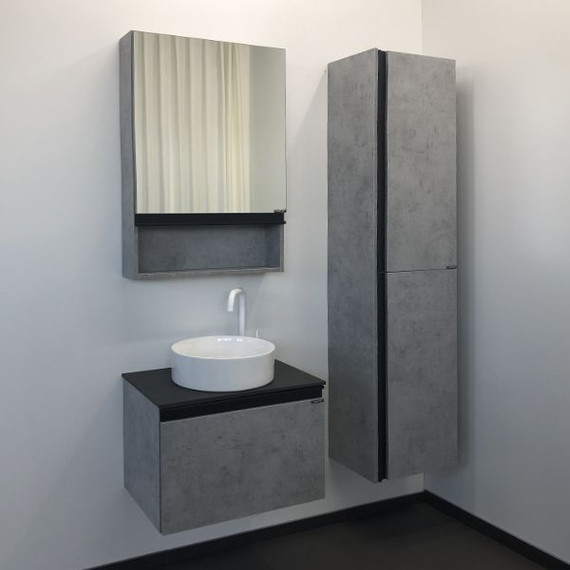 Тумба подвесная с раковиной Comforty Эдинбург 60 см (раковина 9111), бетон светлый - 5 Тумба подвесная с раковиной Comforty Эдинбург 60 см (раковина 9111), бетон светлый фото 5