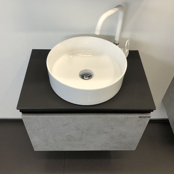 Тумба подвесная с раковиной Comforty Эдинбург 60 см (раковина 9111), бетон светлый - 7 Тумба подвесная с раковиной Comforty Эдинбург 60 см (раковина 9111), бетон светлый фото 7