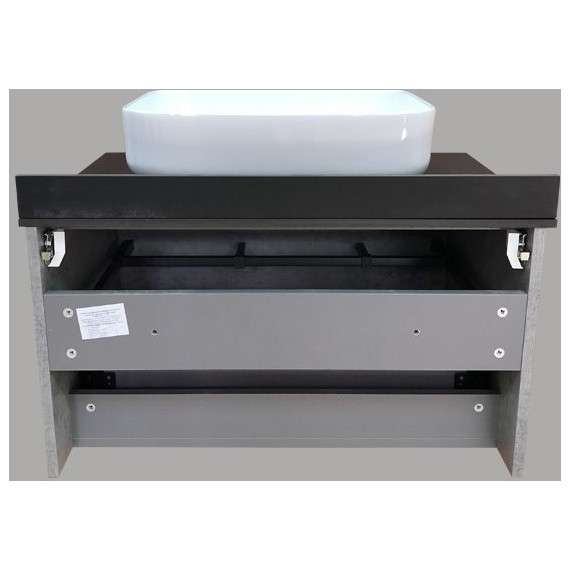 Тумба подвесная с раковиной Comforty Эдинбург 75 см, бетон светлый - 11 Тумба подвесная с раковиной Comforty Эдинбург 75 см, бетон светлый фото 11