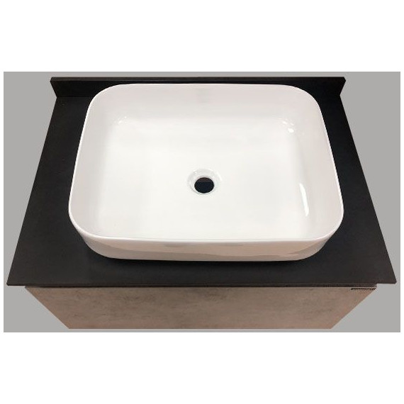 Тумба подвесная с раковиной Comforty Эдинбург 75 см, бетон светлый - 10 Тумба подвесная с раковиной Comforty Эдинбург 75 см, бетон светлый фото 10