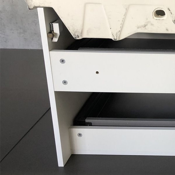 Тумба подвесная с раковиной Comforty Феррара 100 см, белый фото 11