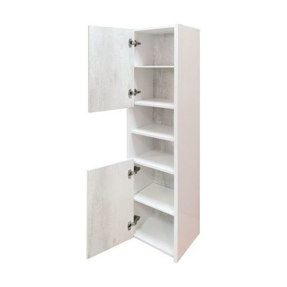 Пенал подвесной Comforty Женева 35 см, дуб белый - 7 Пенал подвесной Comforty Женева 35 см, дуб белый фото 7