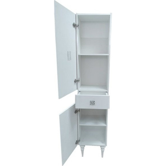 Пенал напольный Comforty Монако 40 см L, белый фото 2