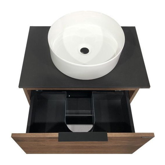 Тумба подвесная с раковиной Comforty Штутгарт 60 см (раковина 9111), дуб тёмно-коричневый - 8 Тумба подвесная с раковиной Comforty Штутгарт 60 см (раковина 9111), дуб тёмно-коричневый фото 8