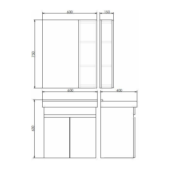 Тумба подвесная с раковиной Comforty Тромсе 60 см, дуб сонома - 12 Тумба подвесная с раковиной Comforty Тромсе 60 см, дуб сонома фото 12