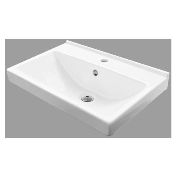 Тумба подвесная с раковиной Comforty Тромсе 80 см, дуб сонома фото 4