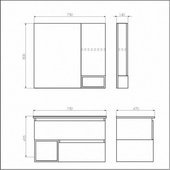 Тумба подвесная с раковиной Comforty Турин 75 см, дуб белый фото 10