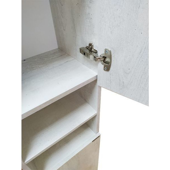 Пенал напольная Comforty Верона 35H см, дуб белый фото 8