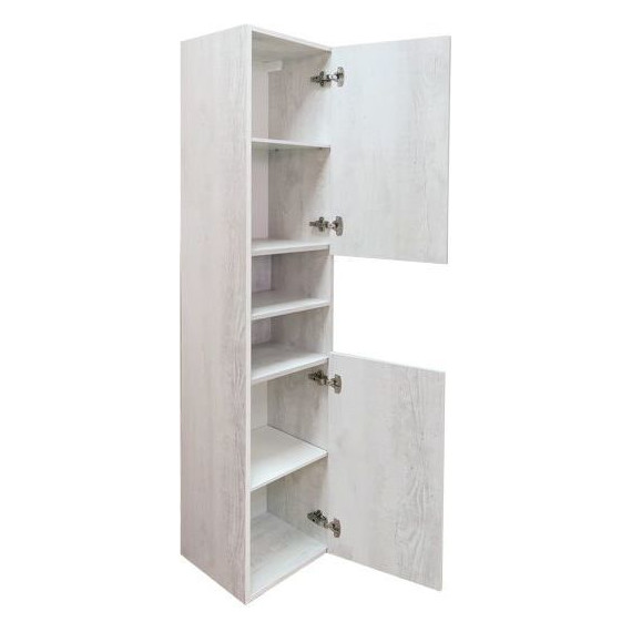 Пенал подвесной Comforty Верона 35 см, дуб белый - 4 Пенал подвесной Comforty Верона 35 см, дуб белый фото 4