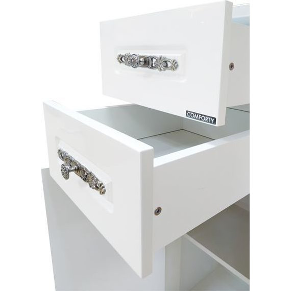 Пенал напольный Comforty Версаль 40 см, слоновая кость - 4 Пенал напольный Comforty Версаль 40 см, слоновая кость фото 4